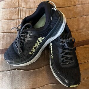 HOKA ONE ON ONE BONDI 7 Men’s Black Size 11 - Used a couple of times